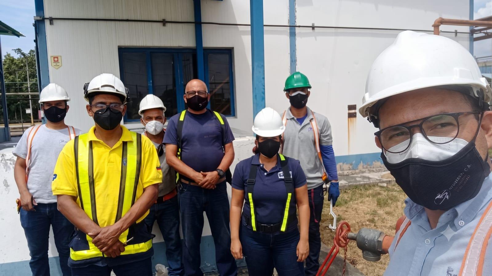 Equipo Sersisteca en sistema de extinción